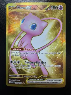 Pokemon Mew EX 205/165 Ultra Rare Full Art Holo Scarlet & Violet 151 180HP - Image 1