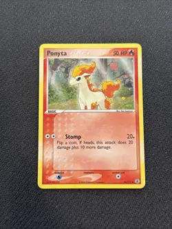 2004 Pokemon EX Fire Red & Leaf Green Ponyta - Reverse Foil #76/112 NM - Image 1