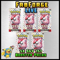 #1 - Pokemon 151 Booster Pack (x5) - Opened Live - Image 1