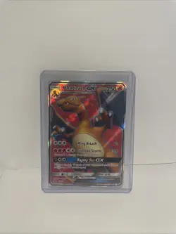 Pokemon TCG Charizard GX SM60-SM Promos Black Star Promo Holo Full Art LP - Image 1