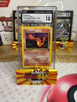 Pokemon TCG Charmander Team Rocket 50 Regular 1st Edition - CGC 10 - Image 1