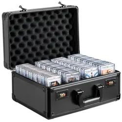 120 PSA Graded Card Storage Box 4 Slots Sports Card Holder Case Coded Lock - Image 2