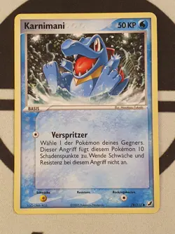 Pokemon Karte Karnimani 78/115 Ex Verborgene Machte Set Deutsch 2005 Pokemon - Image 2