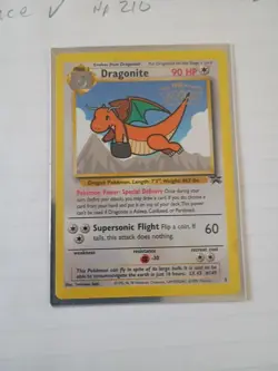 1999 Pokemon The First Movie Dragonite #5 Black Star Promo 90Hp - Image 1