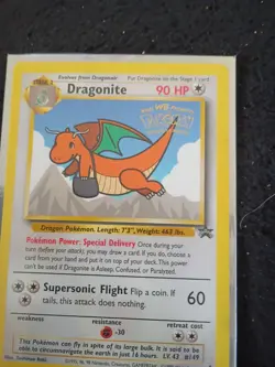 1999 Pokemon The First Movie Dragonite #5 Black Star Promo 90Hp - Image 4