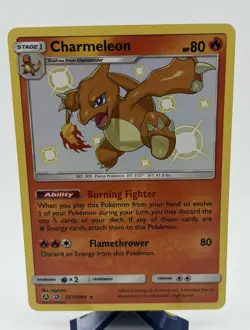Pokemon TCG Charmeleon 110/091 Paldean Fates Shiny Holo Rare NM Condition - Image 1