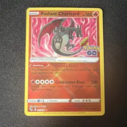 Pokemon Radiant Charizard Holo Radiant Rare 011/078 Pokemon GO Basic 160 HP - Image 1