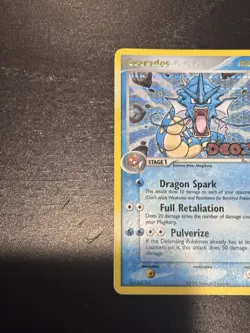 Gyarados 8/107 Stamped Pokemon EX Deoxys 2005 Vintage Reverse Holo HP/MP - Image 3