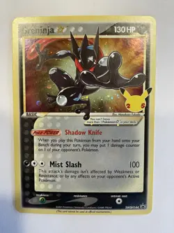 Greninja Star SWSH144 SWSH: Sword & Shield Promo Holo Gold Star 130 HP Pokemon - Image 1