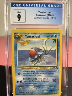 LOW POP! Tentacruel 10/18 Pokemon Southern Islands Promo Series CGC 9 MINT - Image 3