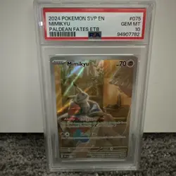 2024 POKEMON SVP EN-SV BLACK STAR PROMO #075 MIMIKYU PSA 10 - Image 1