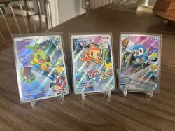 Pokemon TCG First Partner Illustration Collection Series 1 Gen 4 Sinnoh Starters - Image 1