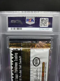 PSA 9 1999 TOPPS POKEMON TV ANIMATION SEALED FOIL PACK SERIES 1 BLUE LOGO - Image 4