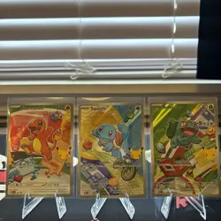Pokemon TCG First Partner Illustration Collection Series 1 Kanto GEN 1 Starters - Image 1