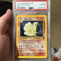 Pokemon 2000 Base Set 2 Ninetales Holo Rare Card #13/130 - Image 3