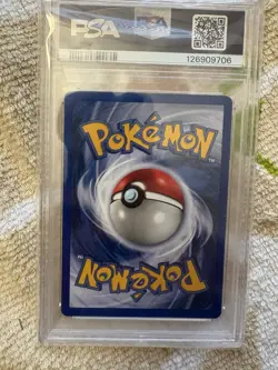 1999 POKEMON BASE SET UNLIMITED #10 MEWTWO-HOLO PSA 7 - Image 2