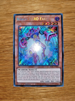 Yugioh Vision Hero Faris RA01-EN004 Secret Rare English 1st Edition - Image 1