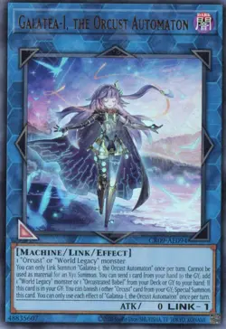 Yugioh Asian-English Galatea-I, the Orcust Automaton CR09-AE094 Ultra Rare - Image 1