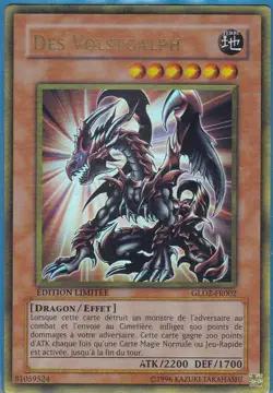 Yu-Gi-Oh! Des Volstgalph GLD2-FR002 Gold Rare EXCELLENT ETAT Format Goat Edison - Image 1