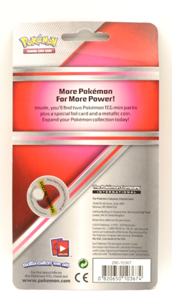 Pokemon 2019 - Sun And Moon era Blister - (2) 3 Card Mini Booster Pack Coin - Image 3