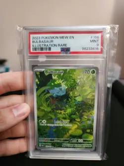 Pokemon 151 Bulbasaur 166/165 PSA 9. Plus A Bonus Card : ) - Image 1