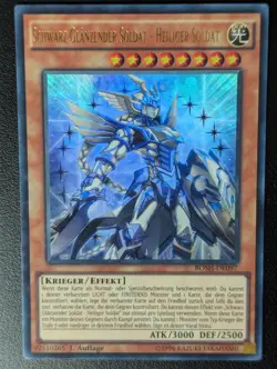 Schwarz Glanzender Soldat - Heiliger Soldat BOSH-DE097 Ultra Rare DE EX Yugioh - Image 1
