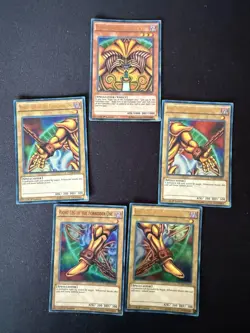 Exodia The Forbidden One Set Ultra Rare 1st Ed YGLD Left Right Arm Leg MP YuGiOh - Image 1