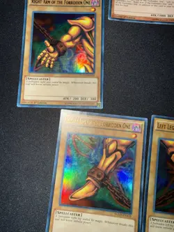Exodia The Forbidden One Set Ultra Rare 1st Ed YGLD Left Right Arm Leg MP YuGiOh - Image 2