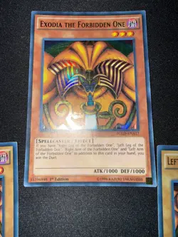 Exodia The Forbidden One Set Ultra Rare 1st Ed YGLD Left Right Arm Leg MP YuGiOh - Image 4