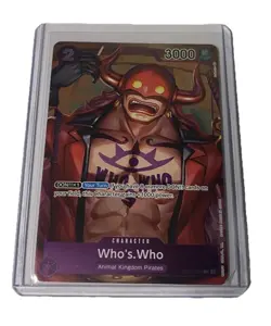 One Piece TCG OP01-109 Who’s Who – Alt Art Foil - Uncommon – English – Near Mint - Image 1