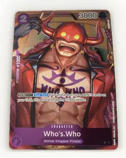 One Piece TCG OP01-109 Who’s Who – Alt Art Foil - Uncommon – English – Near Mint - Image 2