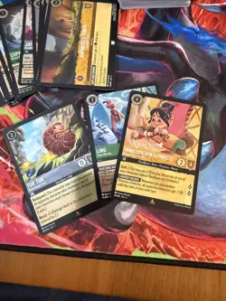 Disney Lorcana Bulk Lot 300+ Cards, 270C/U, 34R, 6SR, 15+ foil, 2 sleeve packs - Image 2