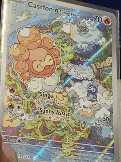 Castform Sunny Form - 195/191 - Illustration Rare Surging Sparks - Pokemon Card - Image 3