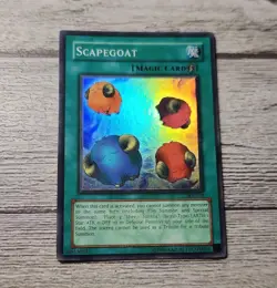 Yugioh - Scapegoat - SDJ-041 Super Rare - MP Yugioh! Vintage Vtg Card Holo - Image 1