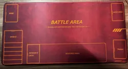Zeon Style Playmat for Gundam Card Game - Fan Made Red Battle Area Mat - Image 1