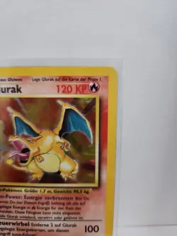 Pokemon TCG Charizard (Glurak) Base Set Rare Holo German Charizard - Image 3