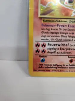 Pokemon TCG Charizard (Glurak) Base Set Rare Holo German Charizard - Image 5