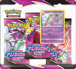 Pokemon Fusion Strike 3 Pack Blister Espeon SEALED NEW - Image 1