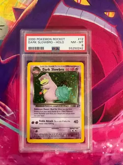 Dark Slowbro 12/82 Team Rocket Holo English PSA Graded 8 Pokemon TCG - Image 1