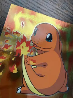 Pokemon Charmander 1999 Topps Blue Label Foil Holo #E4/12 Near-Mint Vintage - Image 3