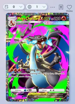 Pokemon TCG Pocket - Mega Charizard X- 2⭐ Card - English - Fast Delivery - Image 1