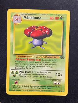 Vileplume - 31/64 Jungle (Pokemon) Non Holo Rare - MP - Image 1