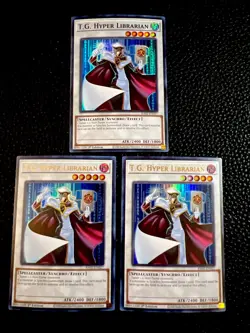 T.G. Hyper Librarian RA02-EN027 Yugioh 1st Edition (Super Rare X1) (Ultra X2) - Image 1