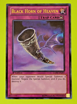 Yu-Gi-Oh Black Horn of Heaven 1st edition Ultra Rare LCJW-EN297 Nm - Image 1