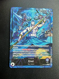 One Piece Adventure On Kami's Island Enel OP15-058 Leader Alt Art English - Image 1