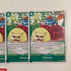 X4(PLAYSET) Pekoms OP08-029 C Two Legends One Piece TCG CCG NM FRESH FROM PACK - Image 3