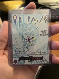 One Piece TCG Lightning Dragon Alt Art OP15-077 - Image 1