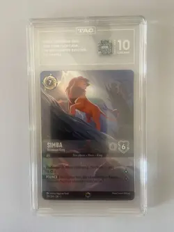 2023 Disney Lorcana ENCHANTED Simba Returned King #215 TAG 10 #7636 - Image 1