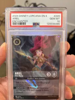 Disney Lorcana Ariel Sonic Warrior 220/204 Graded 10 PSA - Image 3