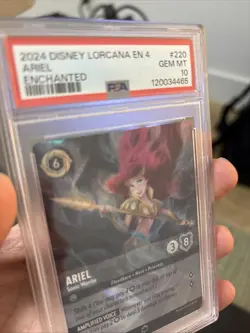 Disney Lorcana Ariel Sonic Warrior 220/204 Graded 10 PSA - Image 5
